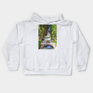 Fountains in the Gardens of the Generalife, Granada Kids Hoodie